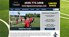 Desktop Screenshot of ligasoccercamps.com